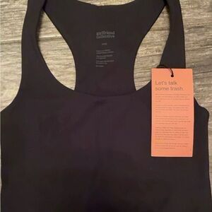 Girlfriend Collective Midnight Black Activewear Top